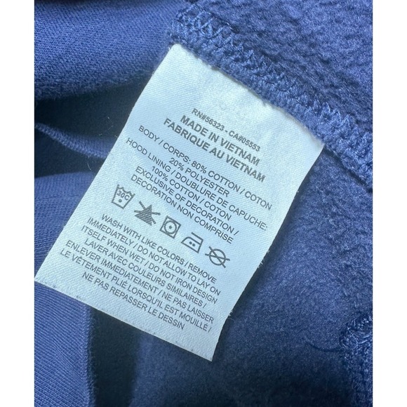 Nike Men's Club Shoebox Pullover Sweatshirt Hoodie Blue Large Logo - Picture 6 of 7